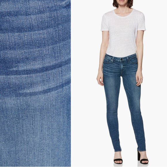 PAIGE Transcend Vintage - Skyline Skinny Jeans In Bloomfield - Picture 4 of 11
